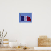 Französische Flagge Poster (Küche)