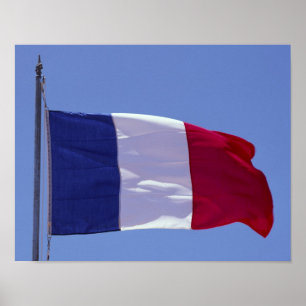 Französische Flagge Poster