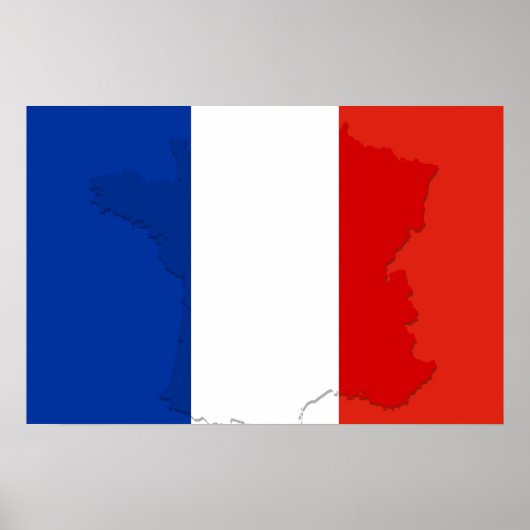 Französische Flagge Poster (Vorne)