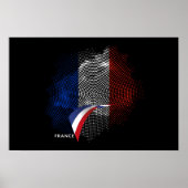 Französische Flagge Poster (Vorne)