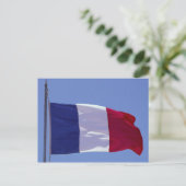 Französische Flagge Postkarte (Stehend Vorderseite)