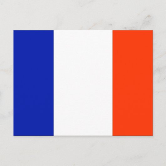 französische Flagge Postkarte (Vorderseite)