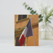 französische Flagge Postkarte (Stehend Vorderseite)