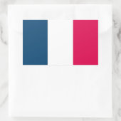 Französische Flagge Rechteckiger Aufkleber (Tasche)
