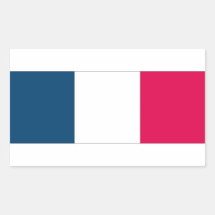 Französische Flagge Rechteckiger Aufkleber