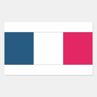 Französische Flagge Rechteckiger Aufkleber