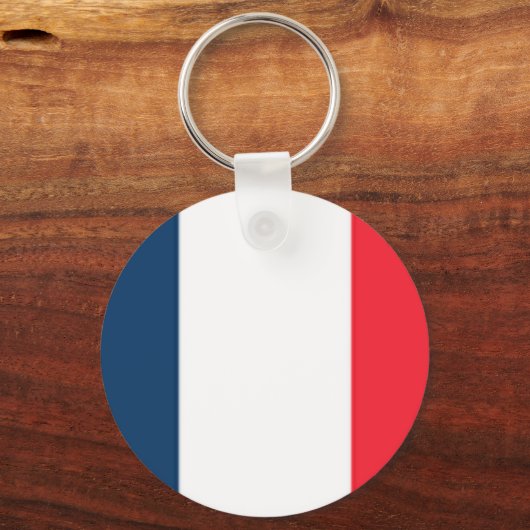 Französische Flagge Schlüsselanhänger (Vorderseite)