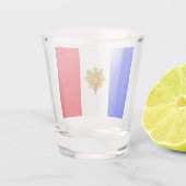 Französische Flagge Schnapsglas (Rückseite)