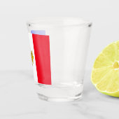 Französische Flagge Schnapsglas (Rechts)