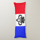 Französische Flagge Seitenschläferkissen (Rückseite (Vertikal))