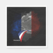 Französische Flagge Serviette (Vorderseite)