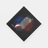 Französische Flagge Serviette (Ecke)