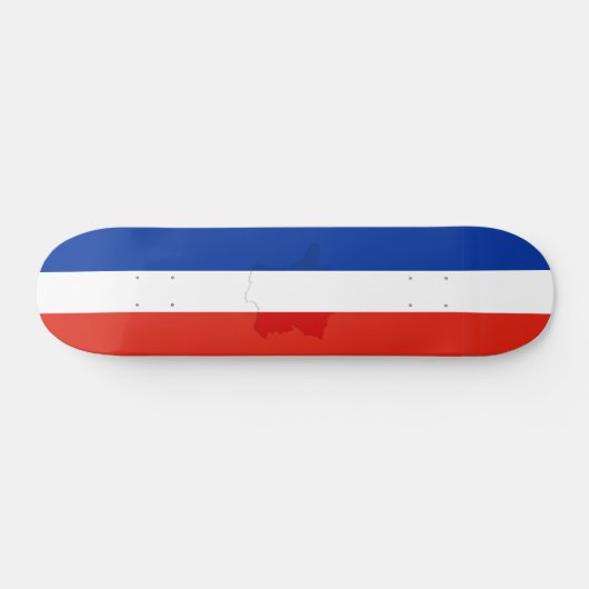 Französische Flagge Skateboard (Horizontal)
