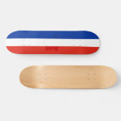 Französische Flagge Skateboard (Horizontal)