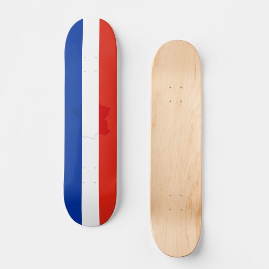 Französische Flagge Skateboard (Vorderseite)