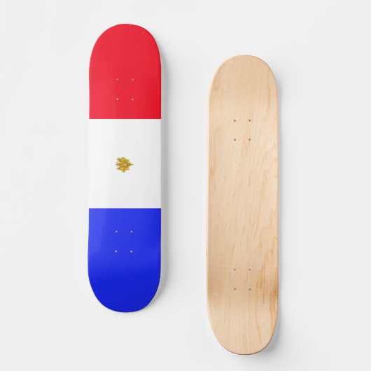 Französische Flagge Skateboard (Vorderseite)
