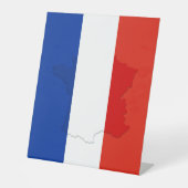 Französische Flagge Sockelschild (Vorderseite)