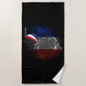 Französische Flagge Strandtuch (Vorderseite)