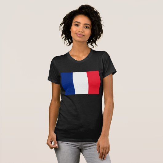 Französische Flagge T-Shirt (Vorne ganz)