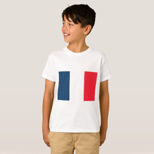 Französische Flagge T-Shirt (Vorne ganz)