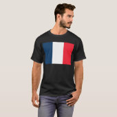 Französische Flagge T-Shirt (Vorne ganz)