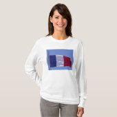 Französische Flagge T-Shirt (Vorne ganz)
