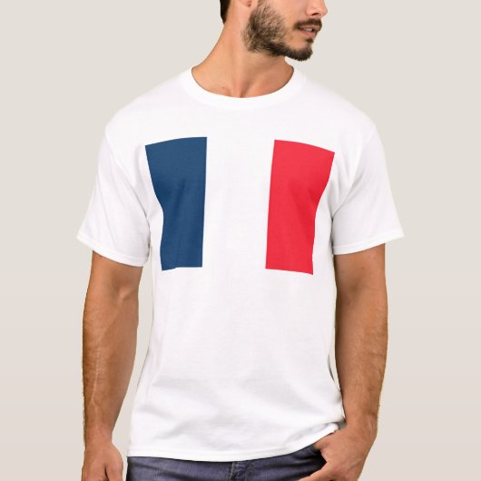 Französische Flagge T-Shirt (Vorderseite)