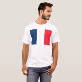 Französische Flagge T-Shirt (Vorne ganz)