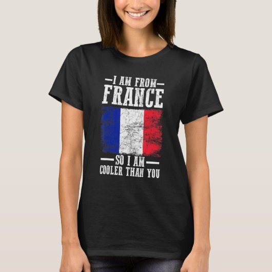 Französische Flagge T-Shirt (Vorderseite)