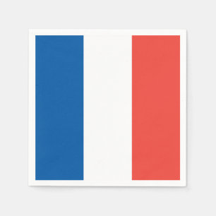 Französische Flagge: Tricolor Bastille Day Party  Serviette