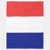 Französische Flagge Tricolore groß Fleecedecke (Vorderseite)