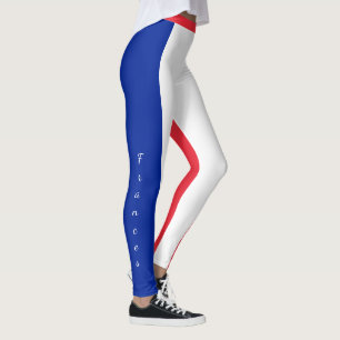 Französische Flagge Trikolore, Frankreich Mode / S Leggings