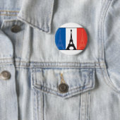Französische Flagge und Eiffelturm Button (Beispiel)