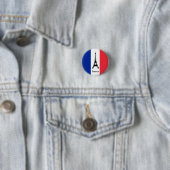 Französische Flagge und Eiffelturm - Frankreich /S Button (Beispiel)