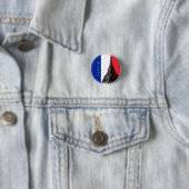 Französische Flagge und Eiffelturm - Frankreich /S Button (Beispiel)