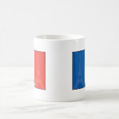 Französische Flagge und Eiffelturm Kaffeetasse (Mittel)
