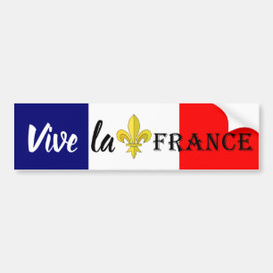 Französische Flagge Vive Le France Autoaufkleber