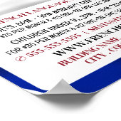 Französische Flagge, Werbung für Französischkurse Poster (Ecke)