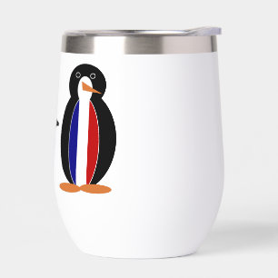 Französische Flagge Wildlife Pinguin personalisier