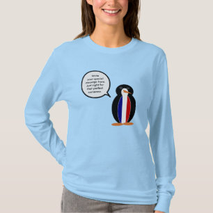 Französische Flagge Wildlife Pinguin personalisier T-Shirt