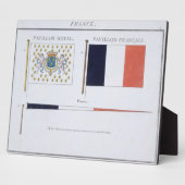 Französische Flaggen, aus einem französischen Flag Fotoplatte (Seite)