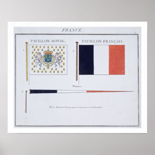 Französische Flaggen, aus einem französischen Flag Poster (Vorne)