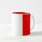 Französische Flaggen-Tasse Zweifarbige Tasse (VorderseiteRechts)