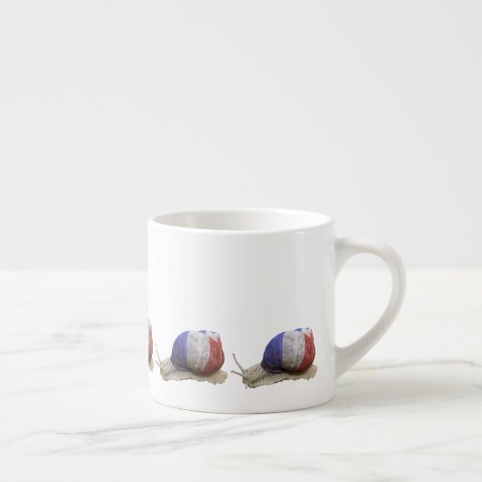 Französische Flaggenschnecke Espressotasse (Rechts)