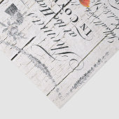 Französische Floral Charolais Kühe Seidenpapier (Detail)