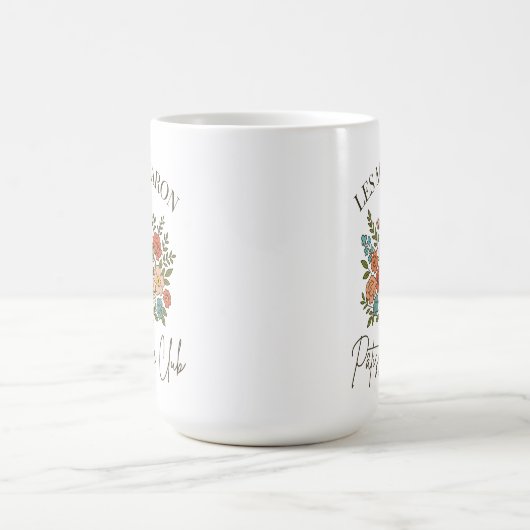 Französische Florals & Macarons-Tasse Kaffeetasse (Mittel)