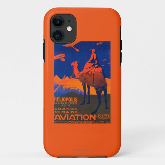 Französische Fluglinien-förderndes Plakat Case-Mate iPhone Hülle (Rückseite)