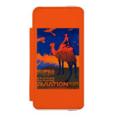 Französische Fluglinien-förderndes Plakat Incipio iPhone Geldbeutel-Hülle (Folio Vorderseite)