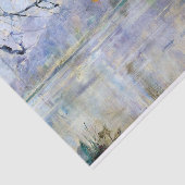 Französische Flusslandschaft von Julia Beck Seidenpapier (Ausschnitt)