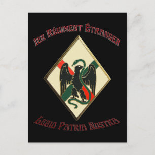 Französische Fremdenlegion 1er RE Legio Patria Nos Postkarte